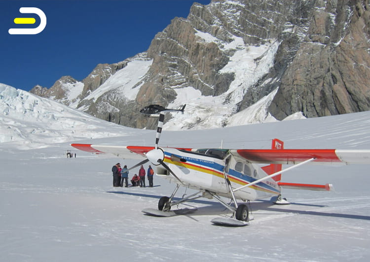 INFLITE Mt Cook - Glacier Highlights (Ski Plane) - 45min - 塔斯曼冰川 固定翼飞机观景飞行（含冰川着陆）